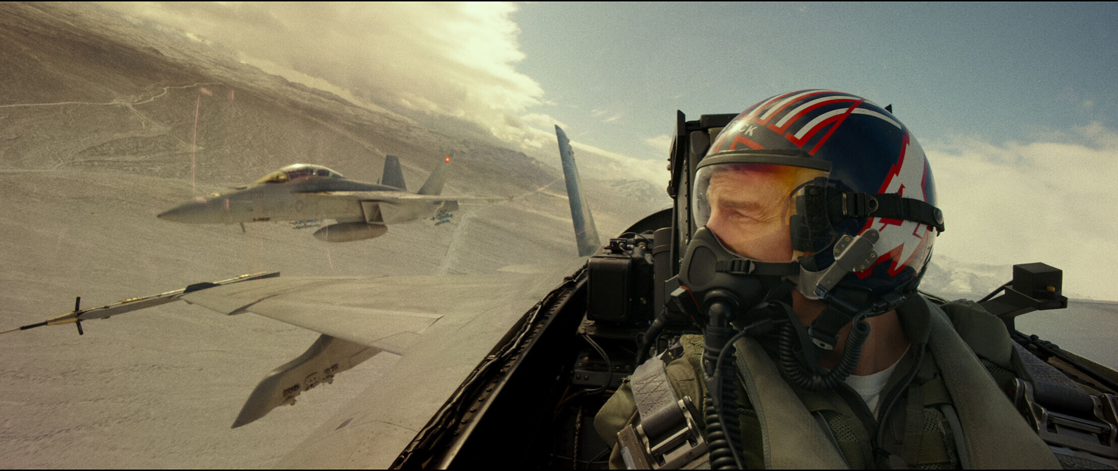 Pete "Maverick" Mitchell in Top Gun: Maverick from Paramount Pictures, Skydance and Jerry Bruckheimer Films.